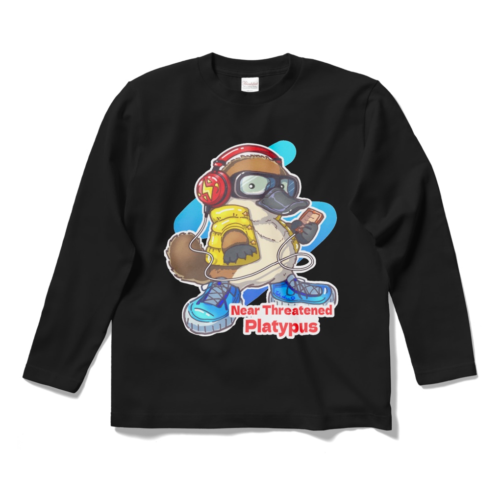 ヘッドフォンカモノハシ　ロンT