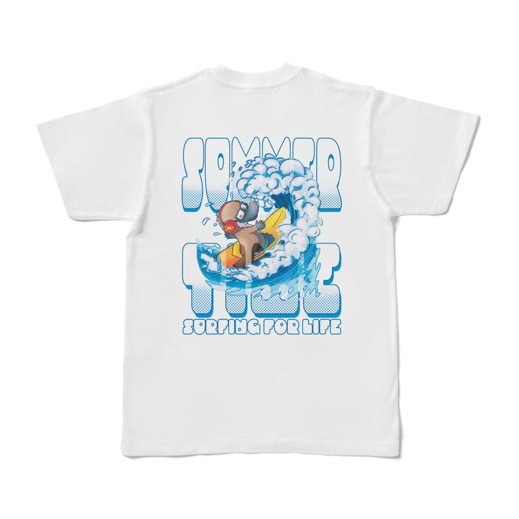 夏の必需品!ピース君の波乗りTシャツ
