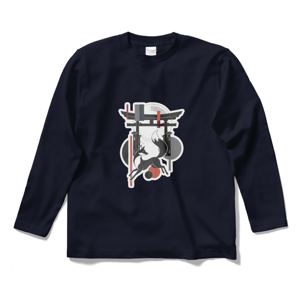 狐ロングスリーブTシャツ1