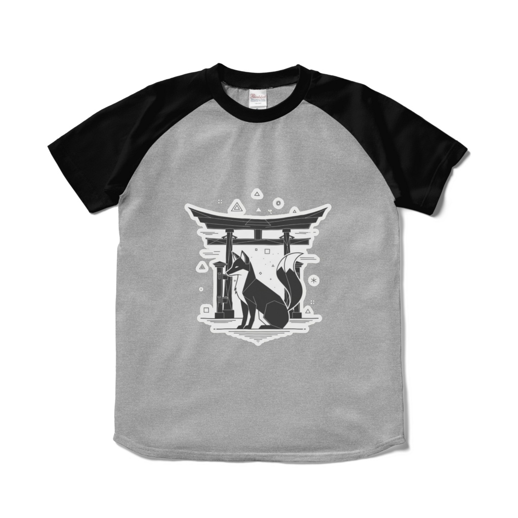 狐ラグランTシャツ2