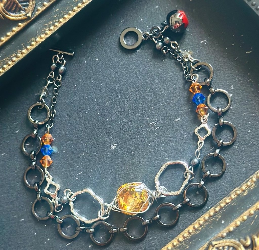 恋と深空/概念2連ビジューブレスレット