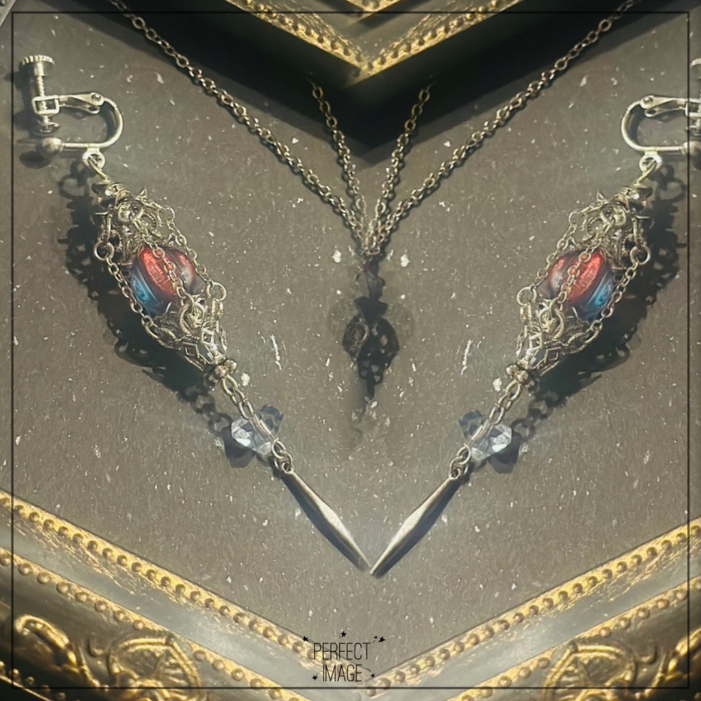 原神/概念ランタン風イヤアクセ.verローエン