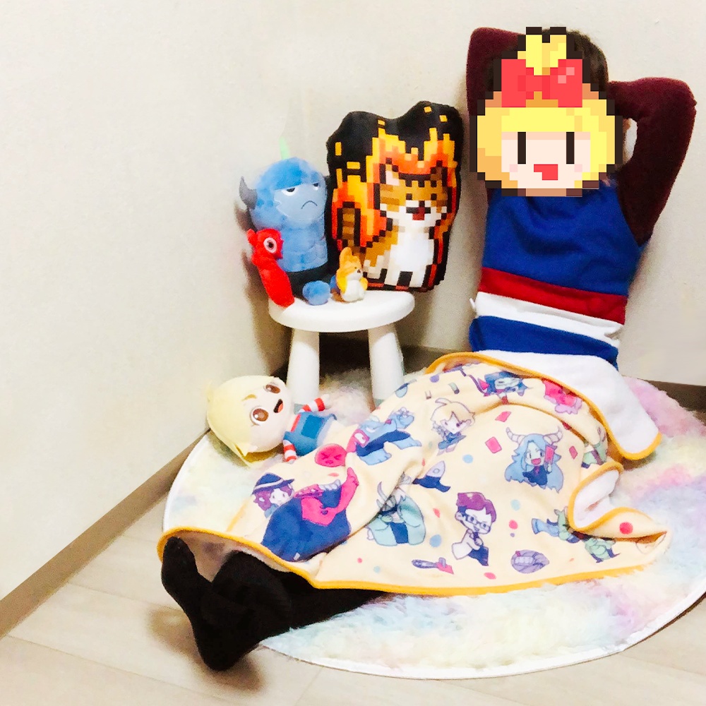 メグとばけもの-あったかブランケット(送料込)