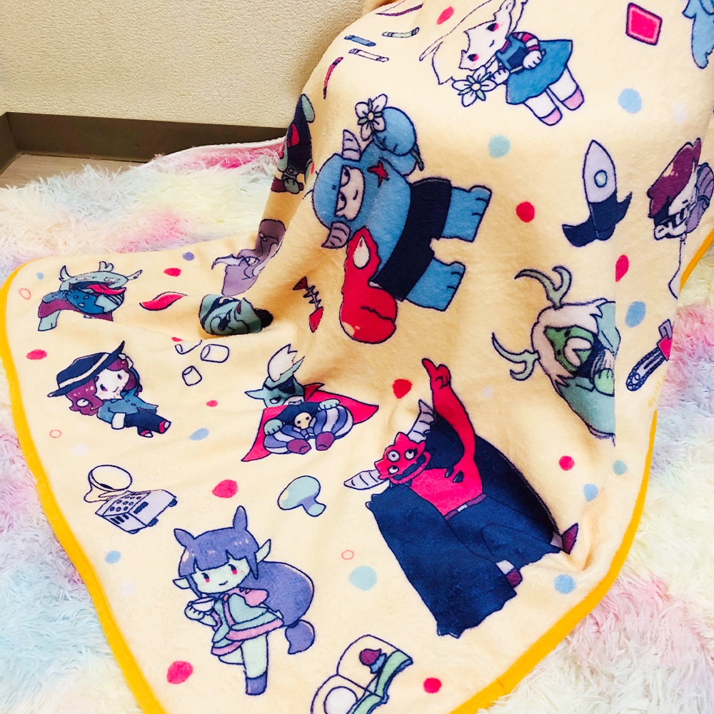 メグとばけもの-あったかブランケット(送料込)