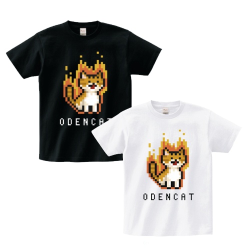 ODENCAT Tシャツ(黒/白)