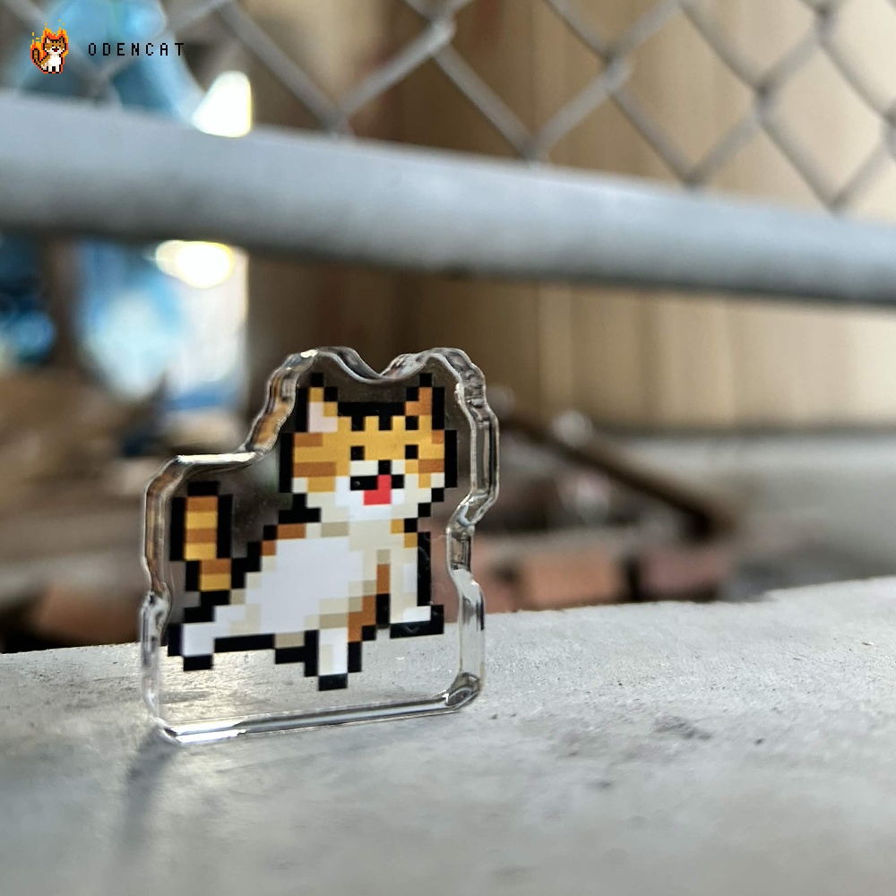 おでんキャットくつろぐアクリルコマ