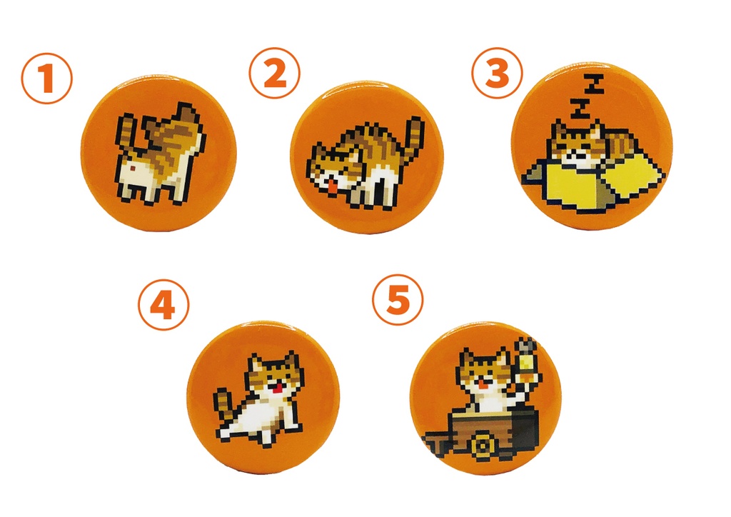 おでんキャット缶バッジ