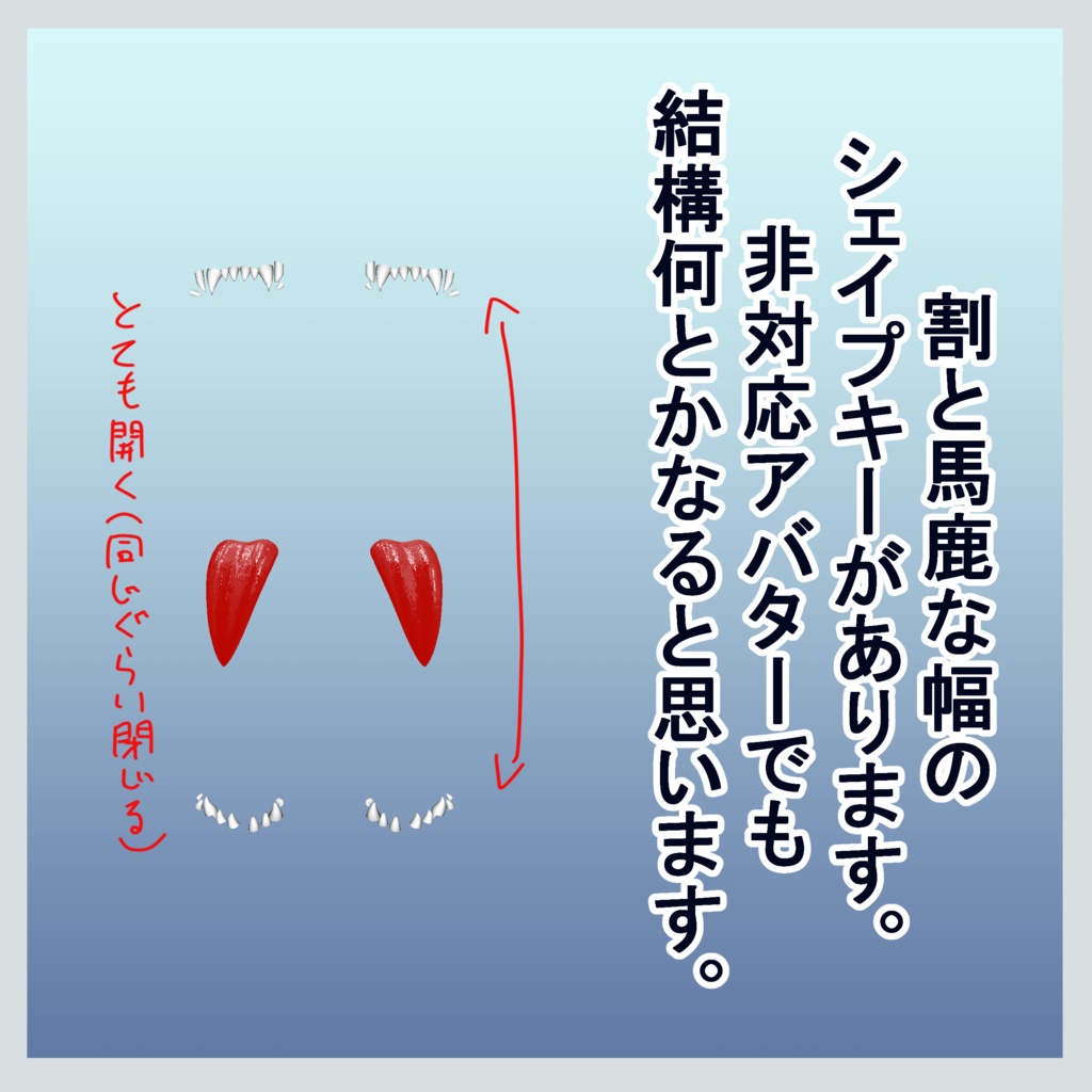 目の口/複数アバター対応・MA対応【無料版あり】