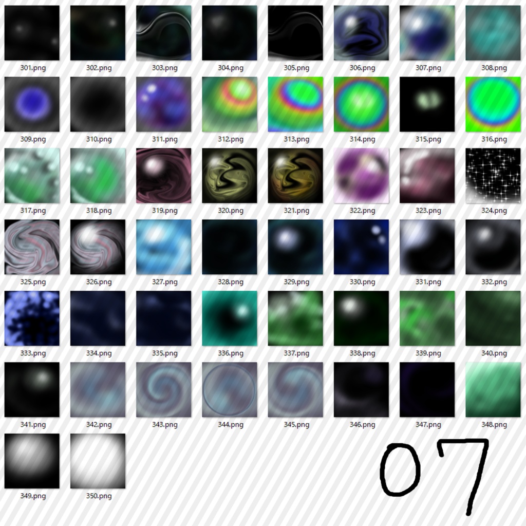 【無料】量産型 手書きマットキャップ パック/400種超え