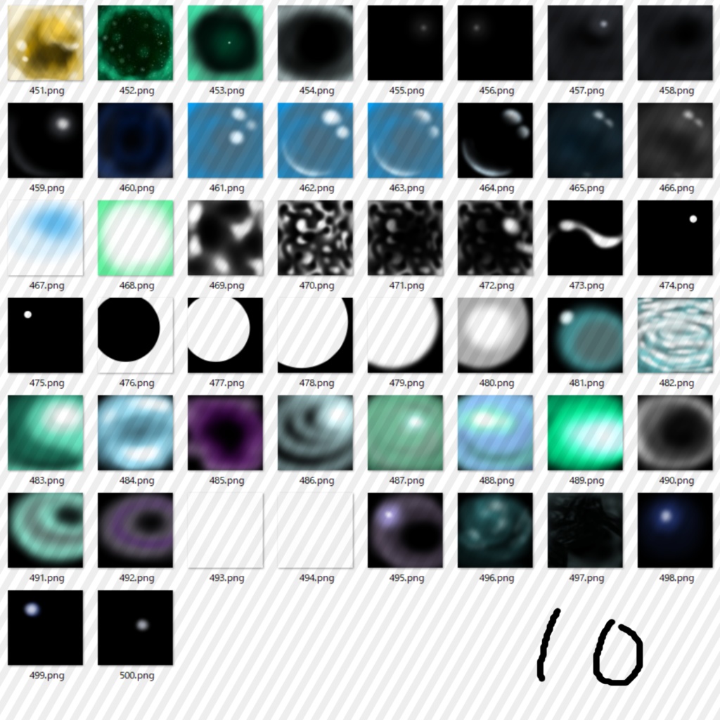 【無料】量産型 手書きマットキャップ パック/500種超