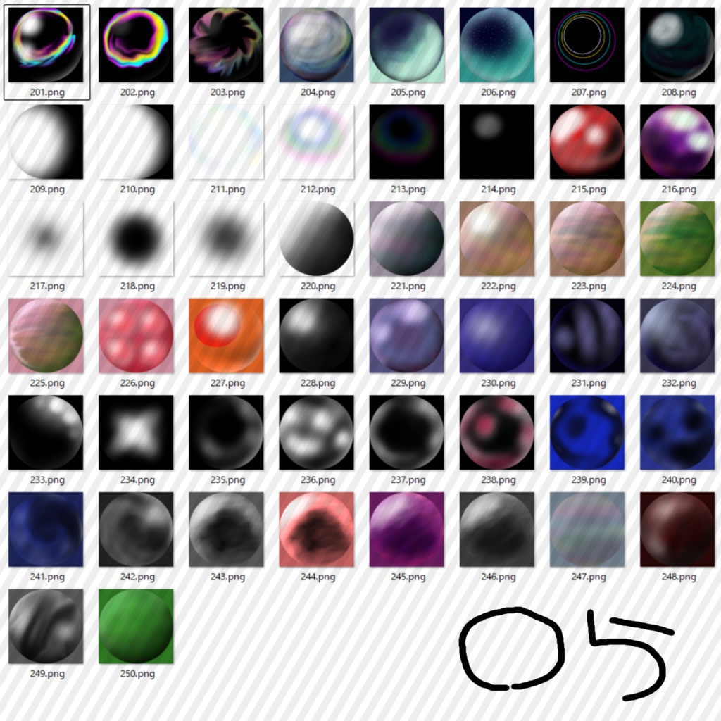 【無料】量産型 手書きマットキャップ パック/400種超え