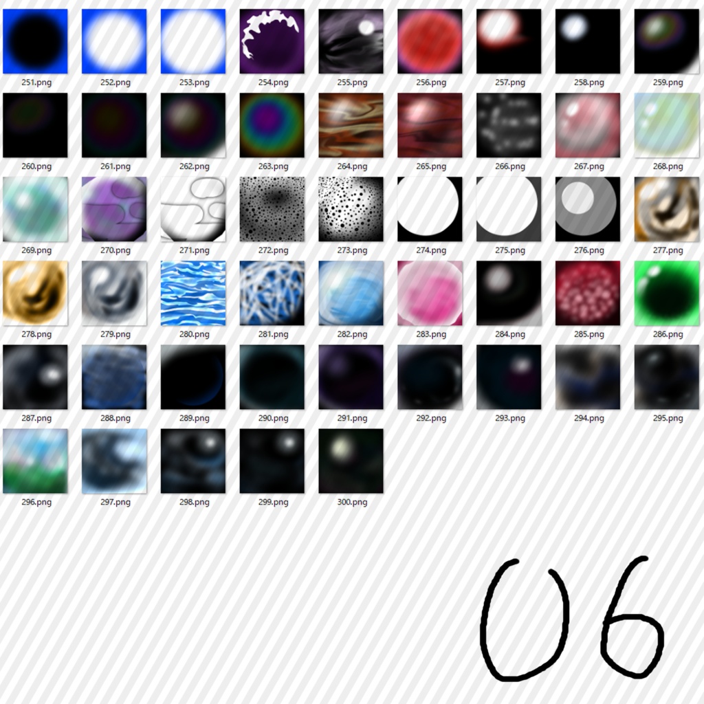 【無料】量産型 手書きマットキャップ パック/400種超え