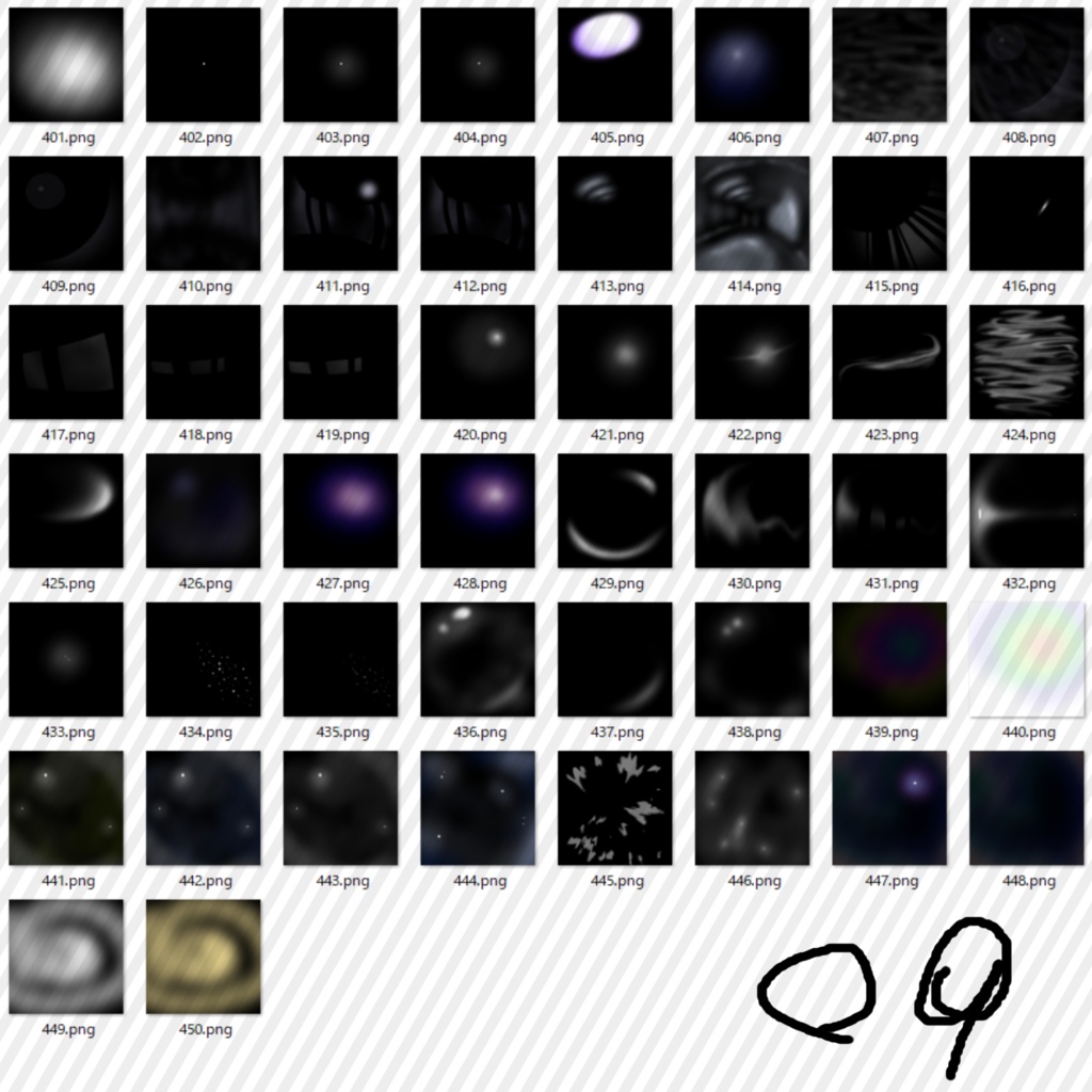 【無料】量産型 手書きマットキャップ パック/500種超