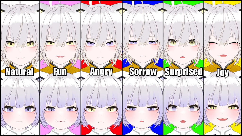 げんむちゃん・まよひくん【オリジナルvroidモデル/MNHRシリーズ03・04】