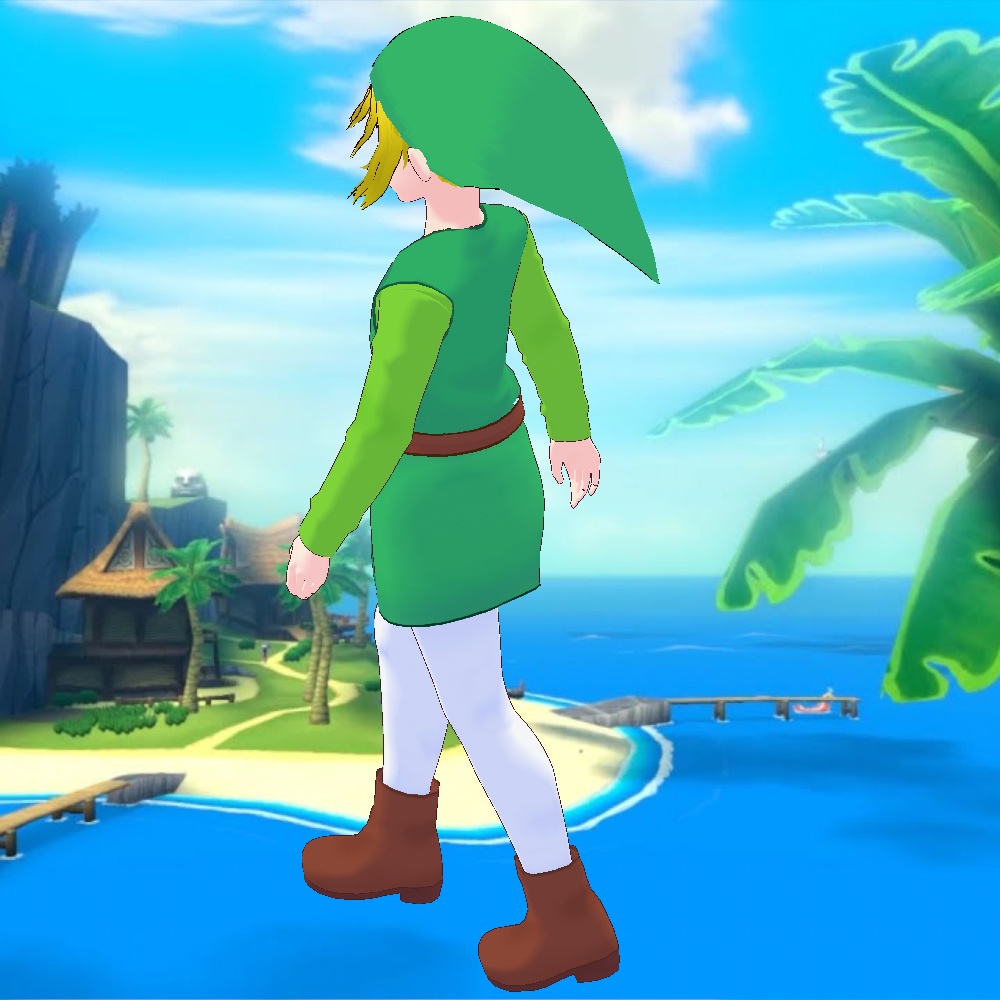 Free VRoid Toon Link Cosplay Zelda the Wind Waker