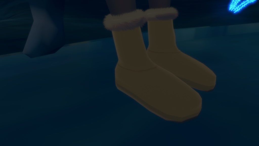 【詩芦香対応】シンプルボアブーツ