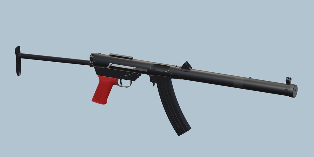 85式消音短機関銃 3dモデル 工業プラントじゃがいも棟 Booth