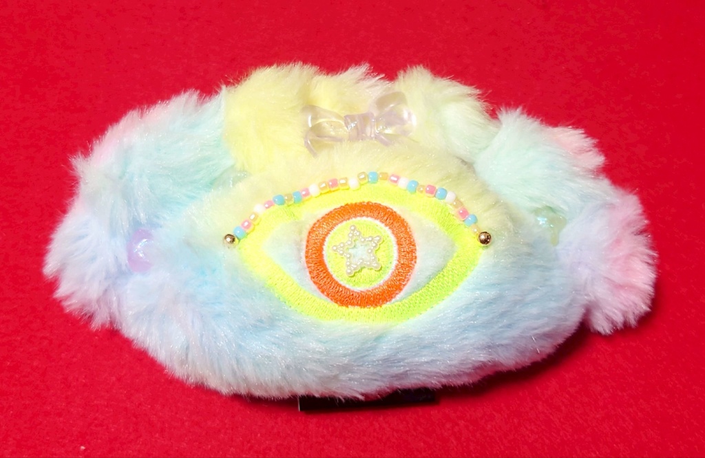 デコふわ虹色餃子ぬいbig［ゆめかわいえろー］