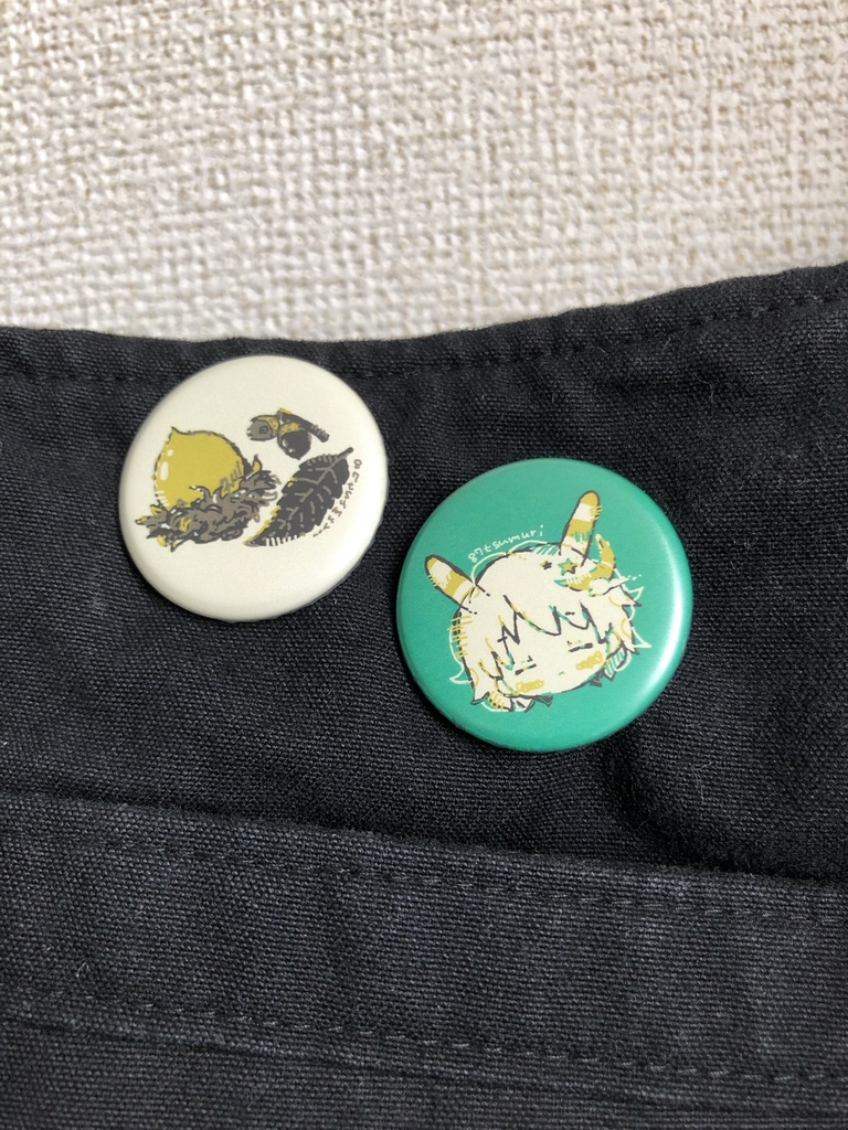 🏠きせつめぐり☀️🐌🌙マット缶バッジ【単品販売/全6種】