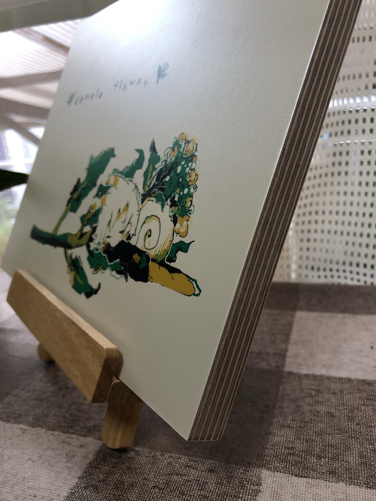 📷🌈FUJIFILM 彩-irodori-LABO PRESENTSイラスト作品🖼ミルフィーユ20cm×25cm🌼canola flower【送料込み】