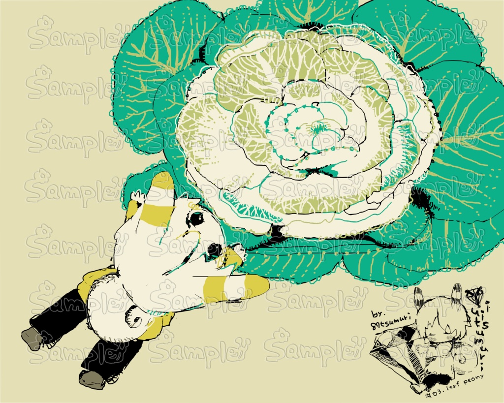 【💎一点限定イラストデータ作品】🖼ユイイツムリ#03🥬ハボタン
