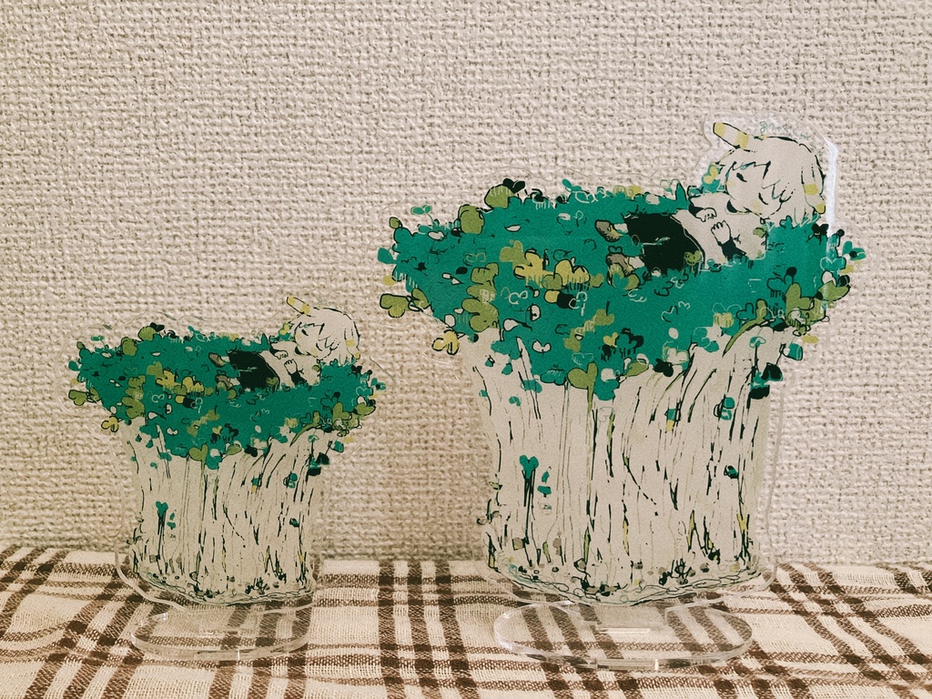 🏠アクリルスタンド🌱🛌🌱かいわれ大根のベッド
