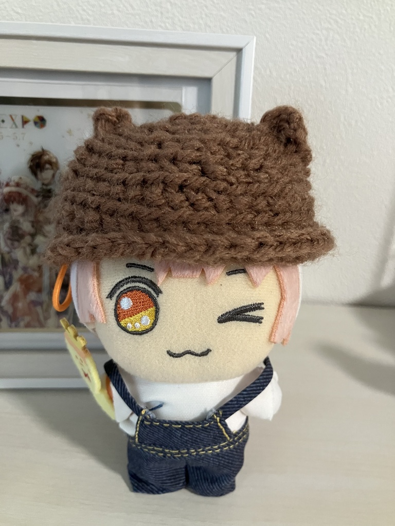 ニットくま帽(茶色)