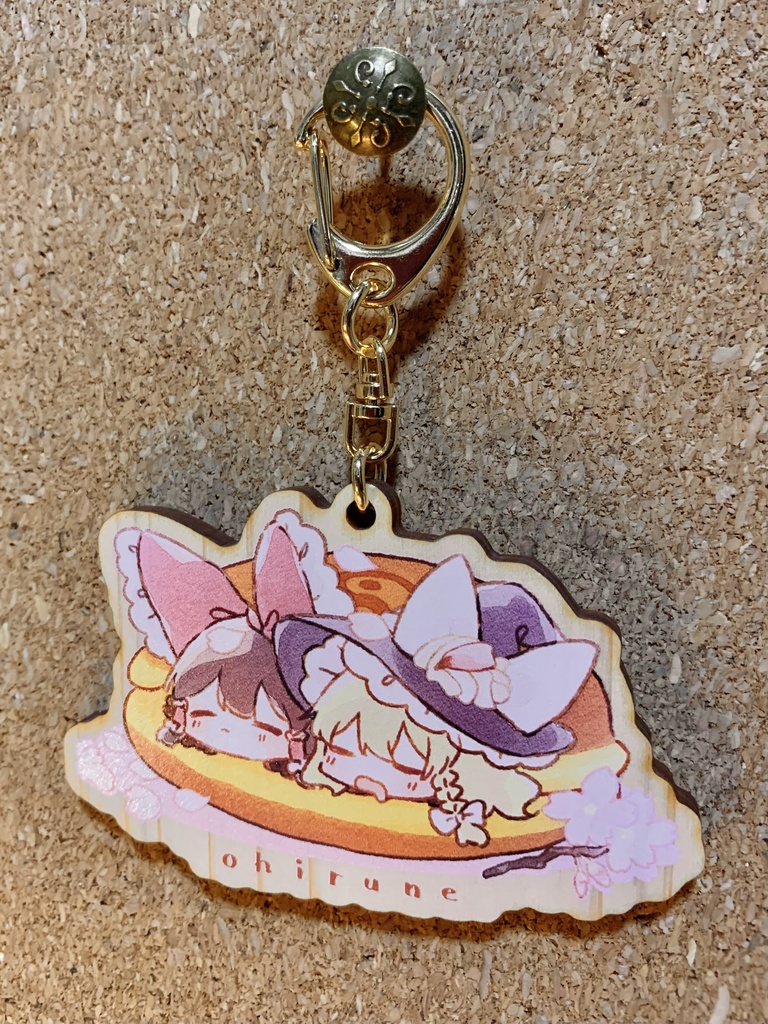 れいまりどらやきウッドキーホルダー