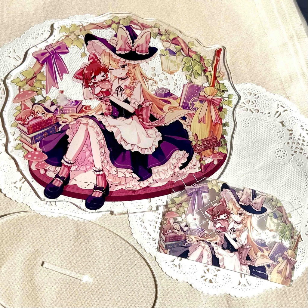 🍄🎀キノコれいまりアクリルスタンド🧹🌟