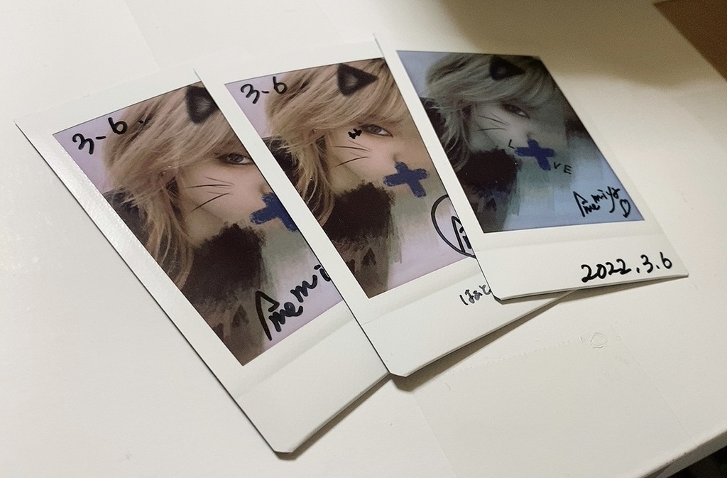 あめみやのチェキ(猫バージョン)