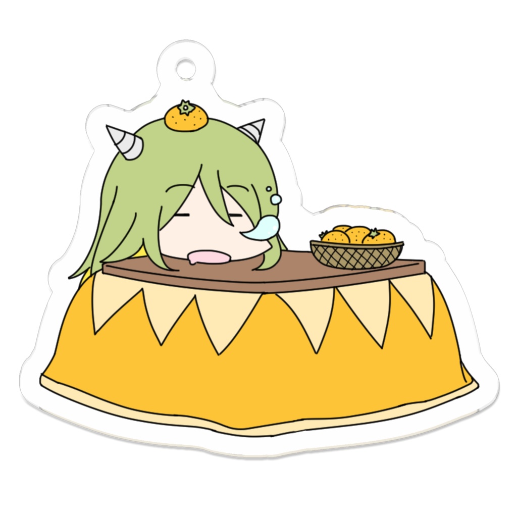 ざくアクキーホルダーシリーズ こたつドラゴンちゃん