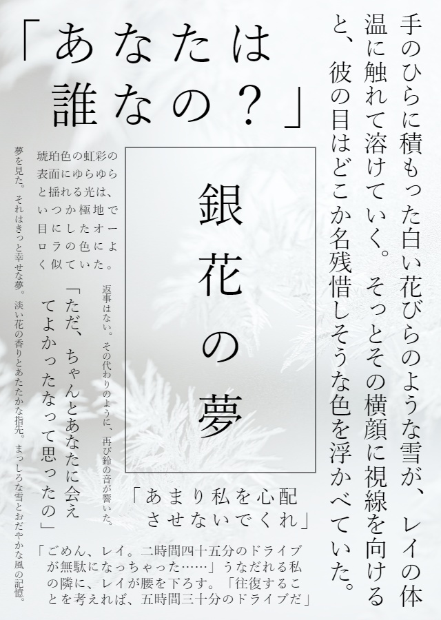 【九黎レイ主小説】花と沫雪