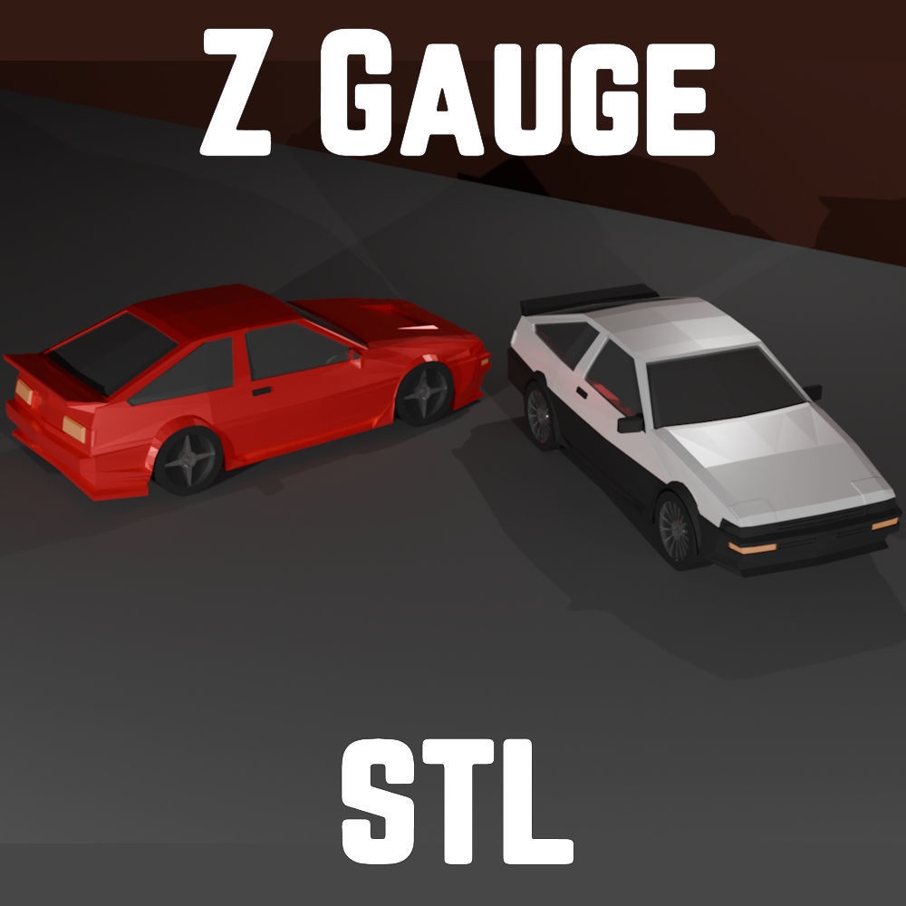 Z Gauge (1:220) AE86 Truenos STL