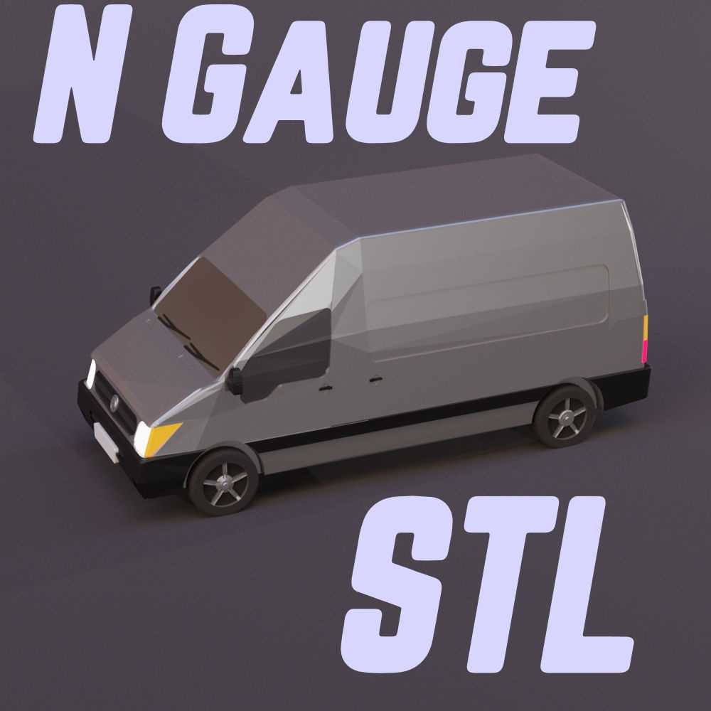 N Gauge (1:150) Modern Van STL file