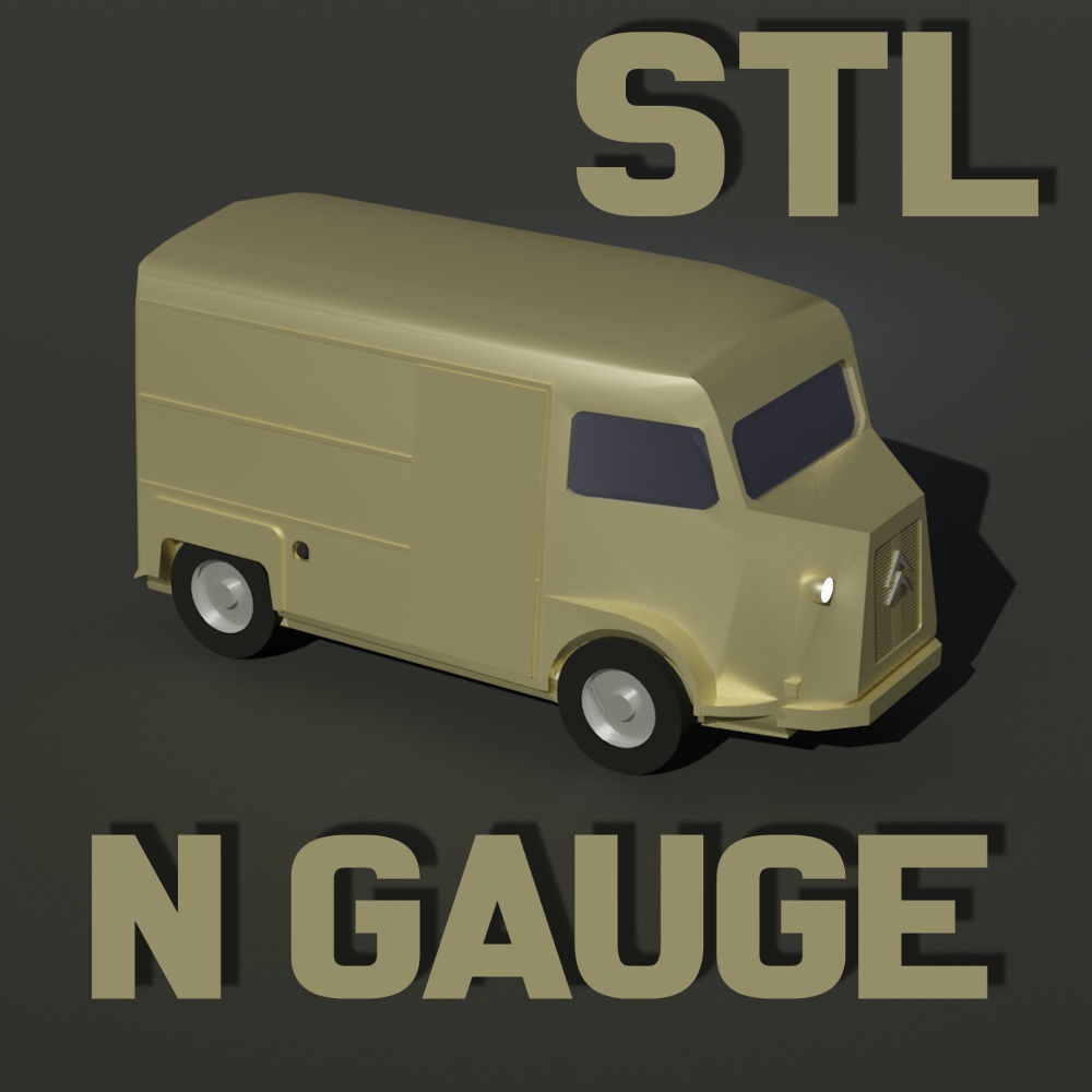N Gauge (1:150) Citroen Type H Van STL