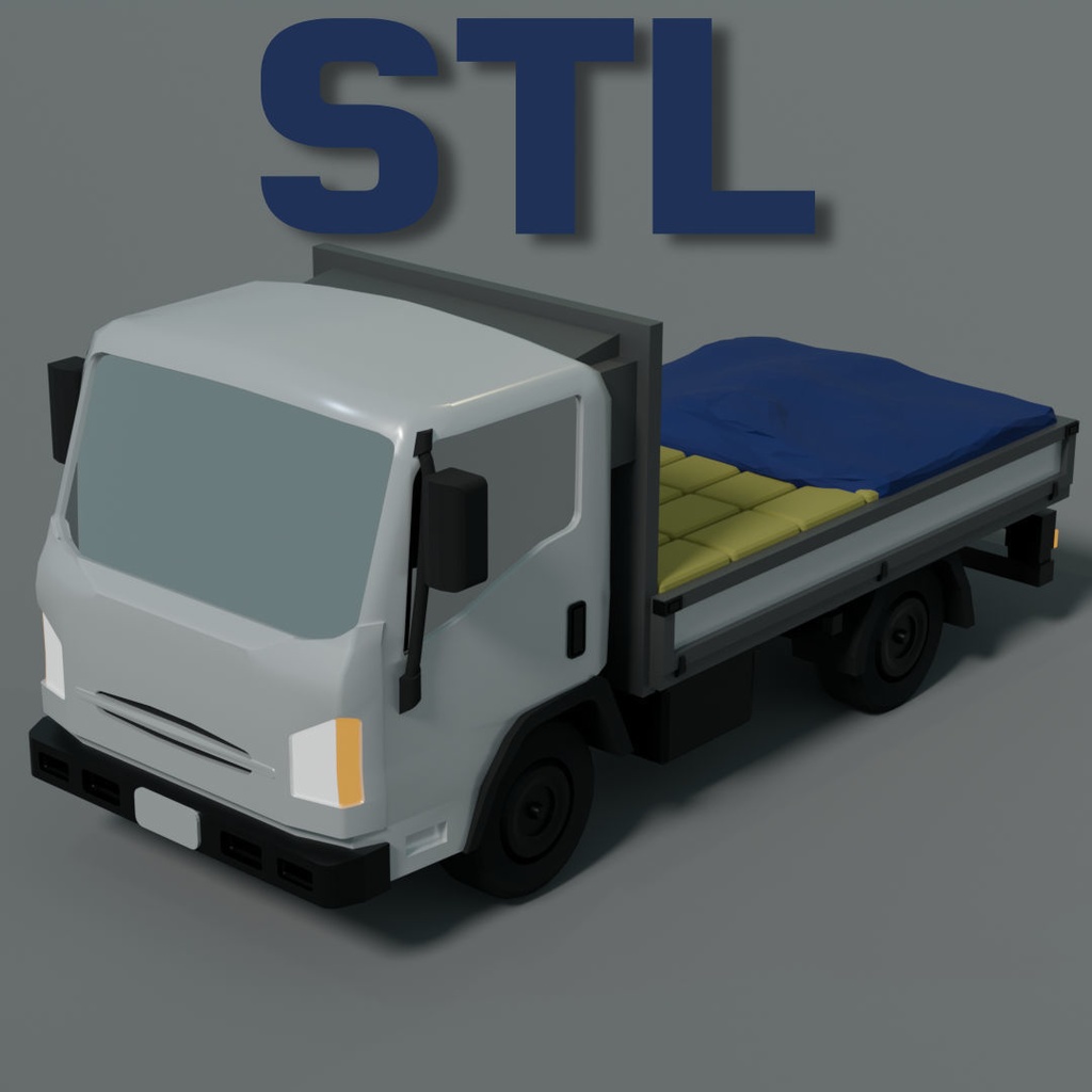 3.5 tonne Dropside Truck Load 1 STL