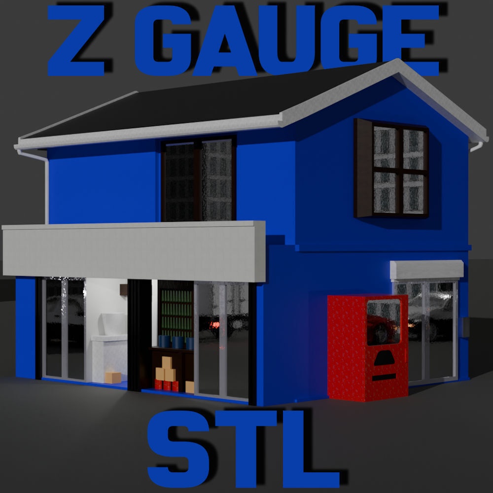 Z Gauge (1:220) Boat Charter Office STL