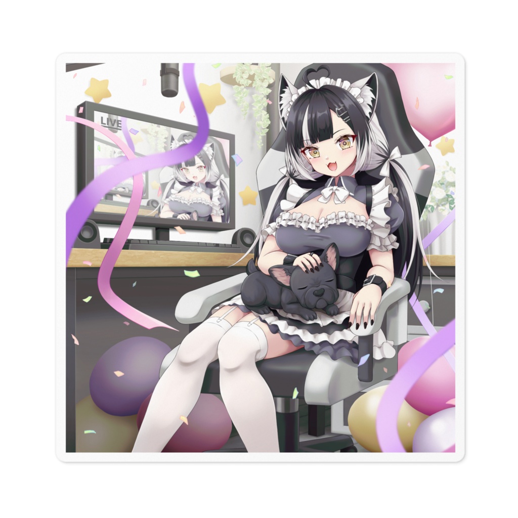 漆白たたる【1stアニバーサリー】ステッカー