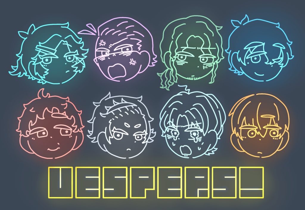 ヴェスパーきらきらポストカード