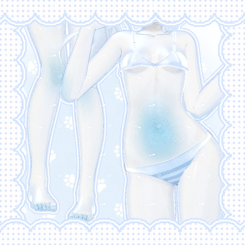 Blue seal texture eyes/face/body chocolat