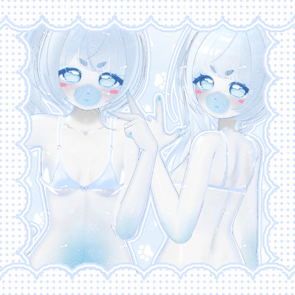 Blue seal texture eyes/face/body chocolat