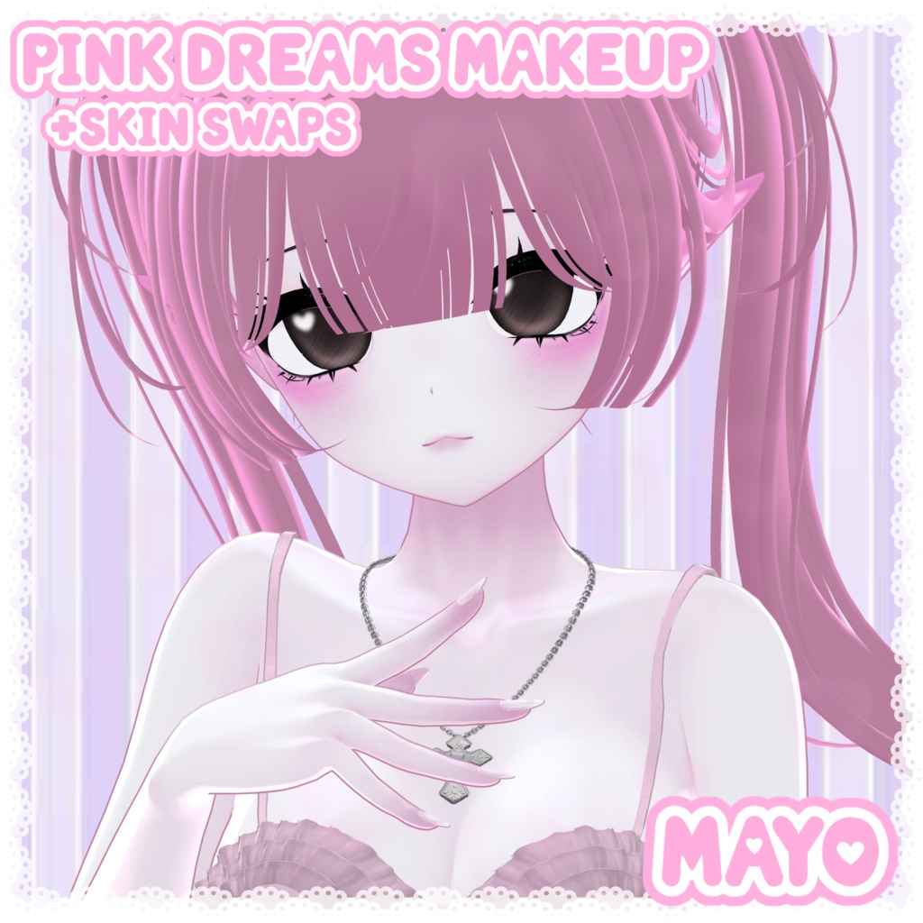 Mayo (まよ)  Pink dreams~ makeup and skin tones 