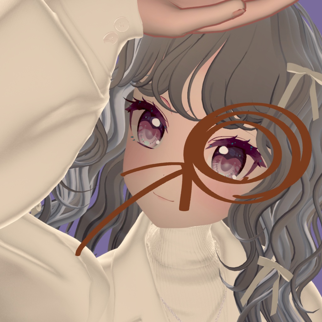 【ヒナミ対応】まつげ+まゆげテクスチャ3種