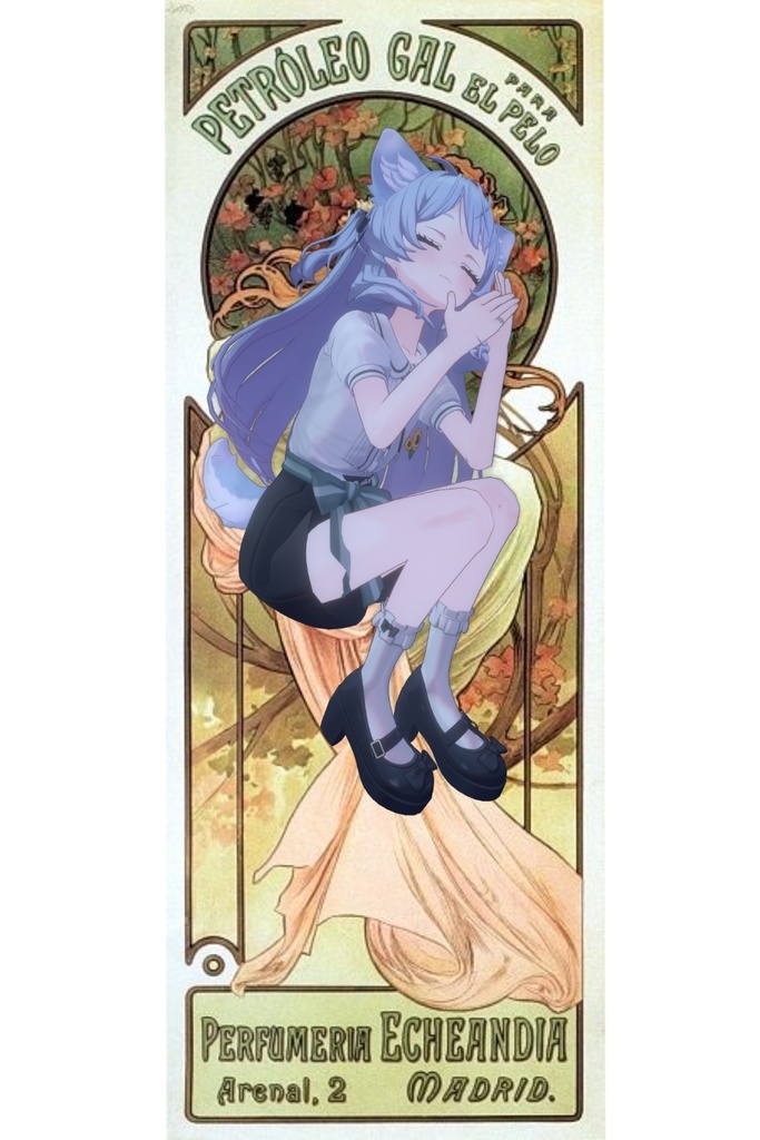 ミュシャ風ポーズ集4種