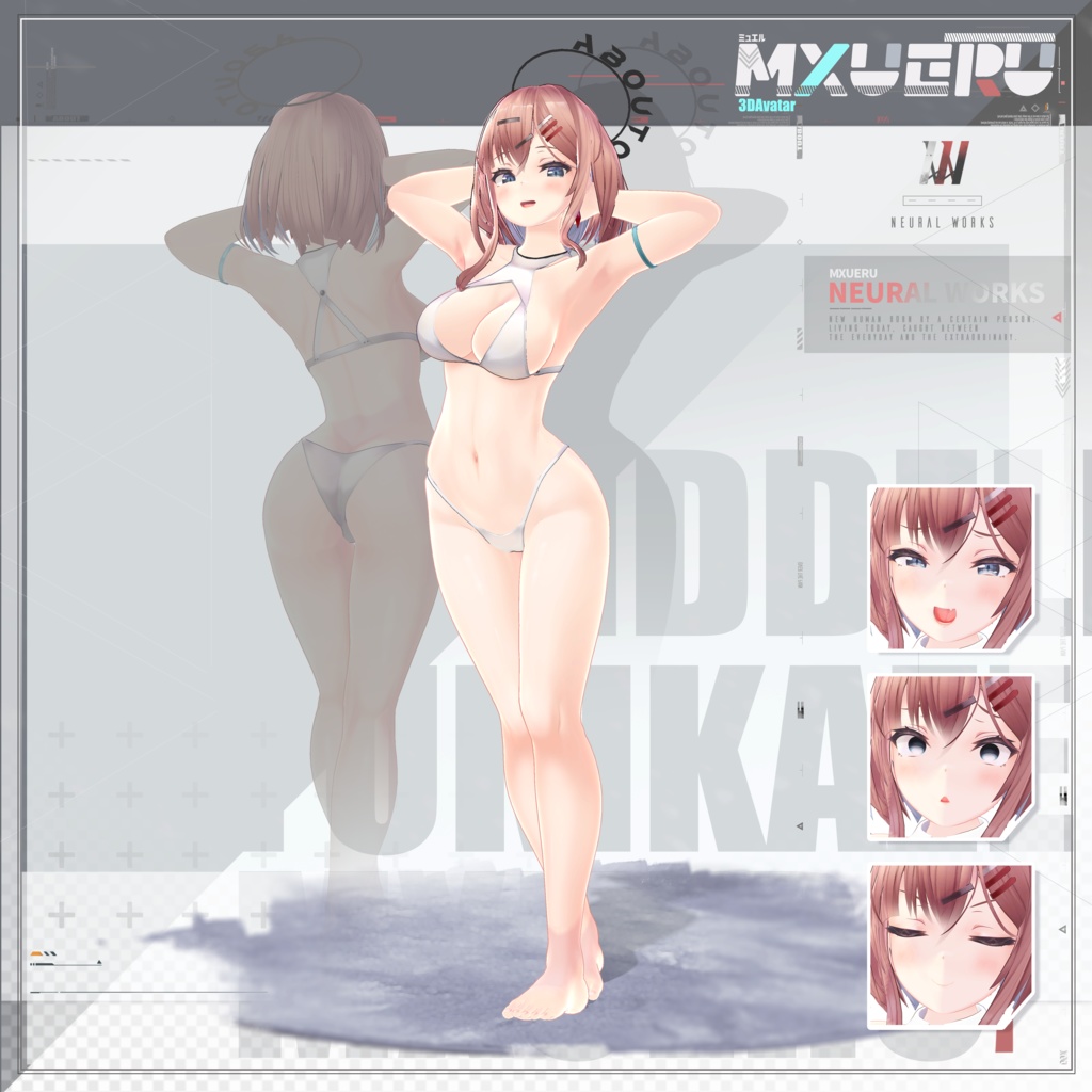 【オリジナル3Dモデル】Mxueru -ミュエル-