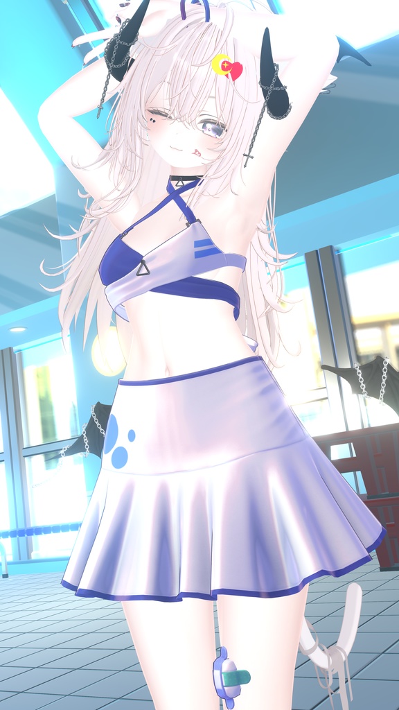 【3D衣装】マリンシースルースカート - Marine See Through Skirt-【6アバター対応】