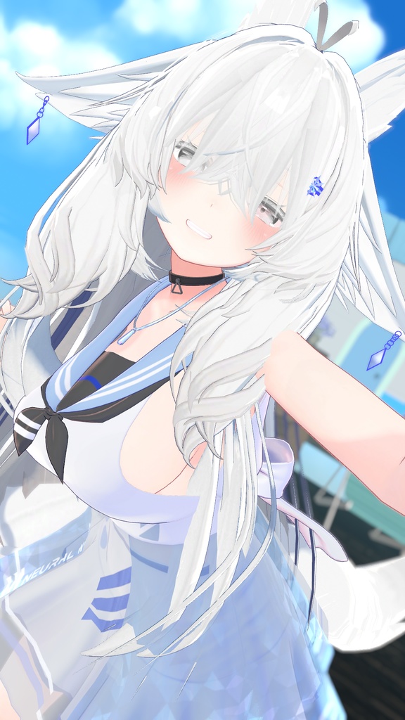 【3D衣装】マリンシースルースカート - Marine See Through Skirt-【6アバター対応】