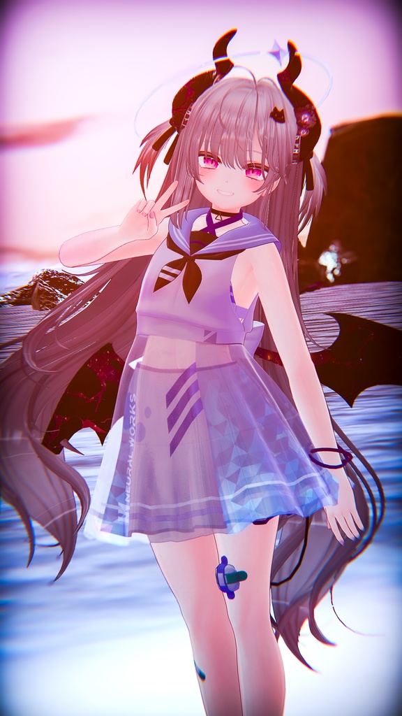 【3D衣装】マリンシースルースカート - Marine See Through Skirt-【6アバター対応】