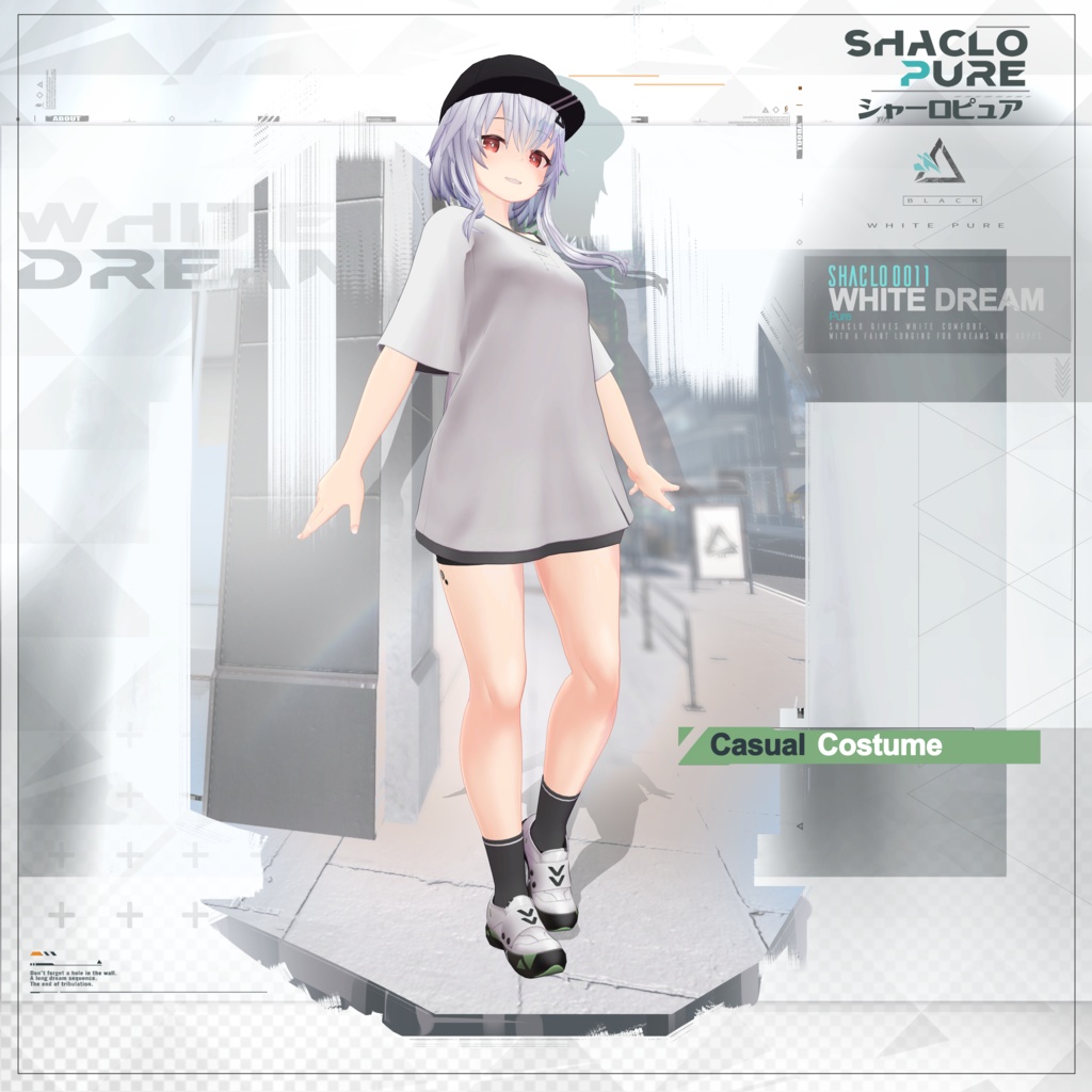 【3Dモデル】Shaclo -Pure-【PhysBones対応】