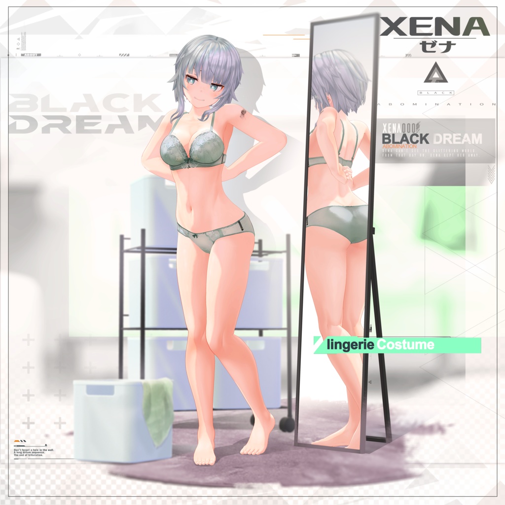 【3Dモデル】Xena -ゼナ-【PhysBones対応】